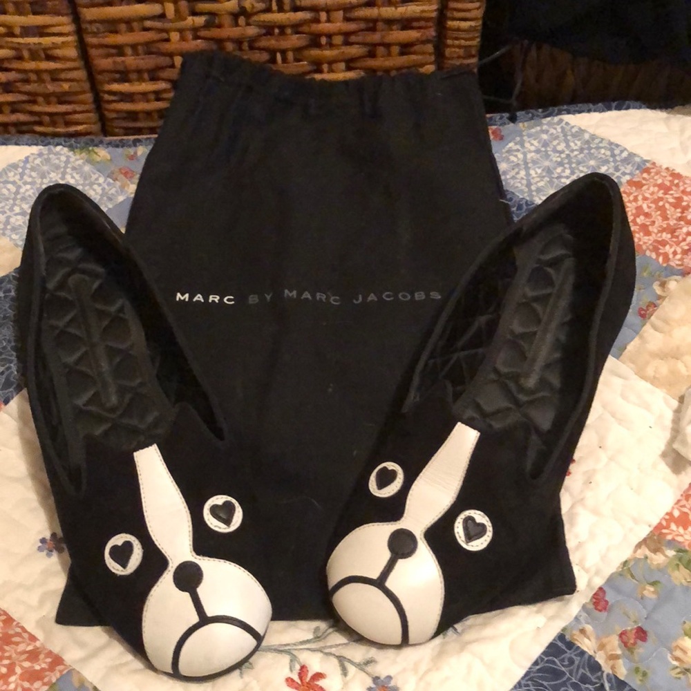 Marc Jacobs Boston Terrier Smoking Shoes Size 40